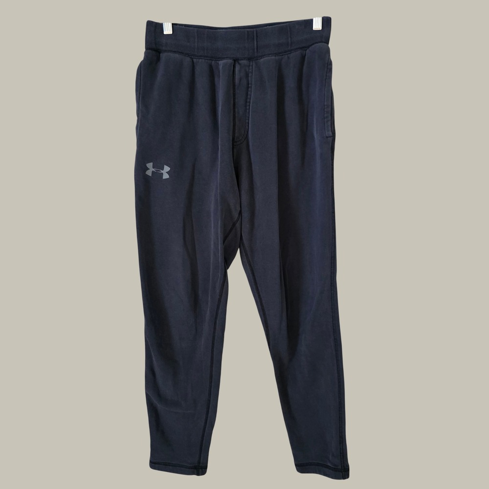 Under Armour Womens Joggers Size Small Black Fleece Athletic Sweatpants